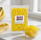 Banana Shaped Candy - 1 lb Bulk Bag of Crunchy Fruit Flavor Nostalgic Retro Treat