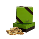 Toffee to Go White Chocolate Macadamia Nut Toffee 1 lb Signature Green Gift Box | Hand Crafted | Gluten Free | No Added Preservatives | Delicate