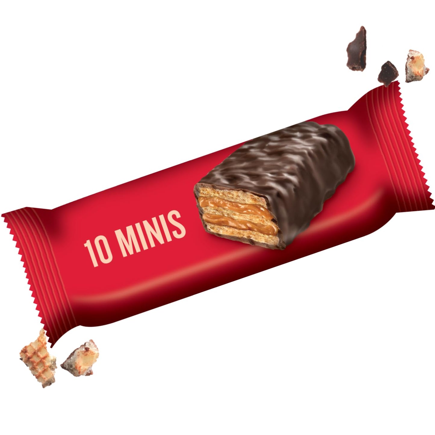 Little Secrets Dark Chocolate Peanut Butter Crispy Wafers || Made in Europe | Nothing Artificial & No Sugar Alcohols | Sustainable Cocoa (3.5 Ounce
