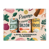 Pisqueya Latin Seasoning Gift Set, Sazon Adobo Oregano Salt, 3 Pack