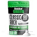 Rockin' Green Classic Rock Laundry Detergent Powder (90 Loads) - All Natural Laundry Detergent - Sensitive Skin Laundry Powder (Unscented)