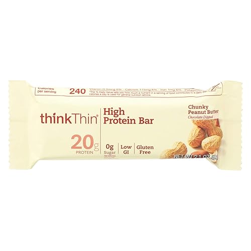 Think Thin Thin Bar, Chnky Pnut BTR, 2.10-Ounce (Pack of 10) (Value Bulk Multi-Pack)