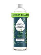 Puracy Wood Floor Cleaner Concentrate - pH Neutral Plant-Powered Hardwood All Purpose Cleaner - Residue-Free Non-Sticky Cleaning Solution As Seen on