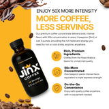 Jinx Coffee Concentrate - 50x Stronger Cold Brew Coffee | Strong Caffeine Concentrated Liquid, Perfect for Instant Hot or Iced Coffees, Cold Brew