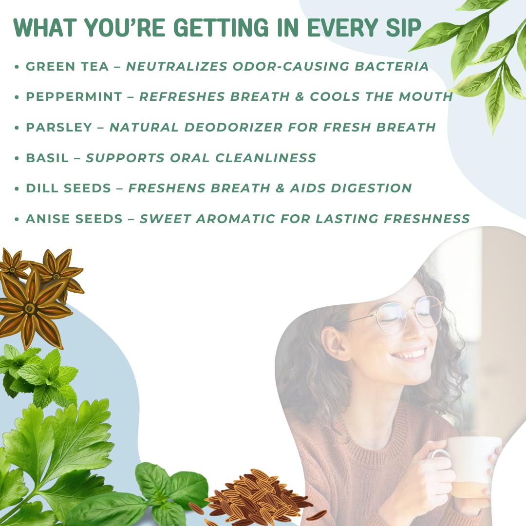 So Fresh, So Clean Herbal Tea - Fresh Breath Support & Oral Comfort* | 3 oz. Loose Leaf with 35 Empty Tea Bags Included