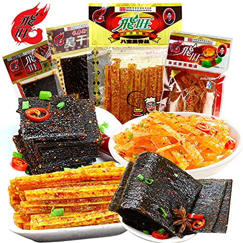 YUYONGTANG ????????????????8090???????????????50? Feiwang spicy strips spree spicy chips snack food stinky dry child 8090 nostalgic snacks Feiwang
