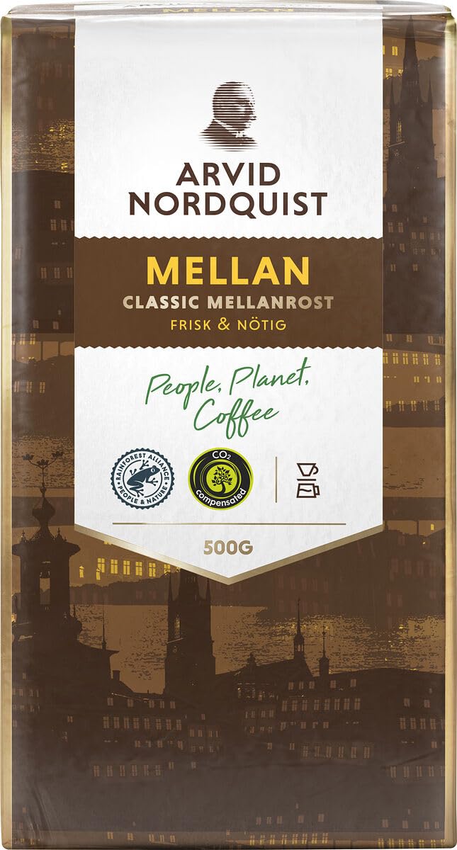 Arvid Norquist Classic Coffee, Mellanrost (Medium Roast), 17.6-Ounce Packages (Pack of 2)