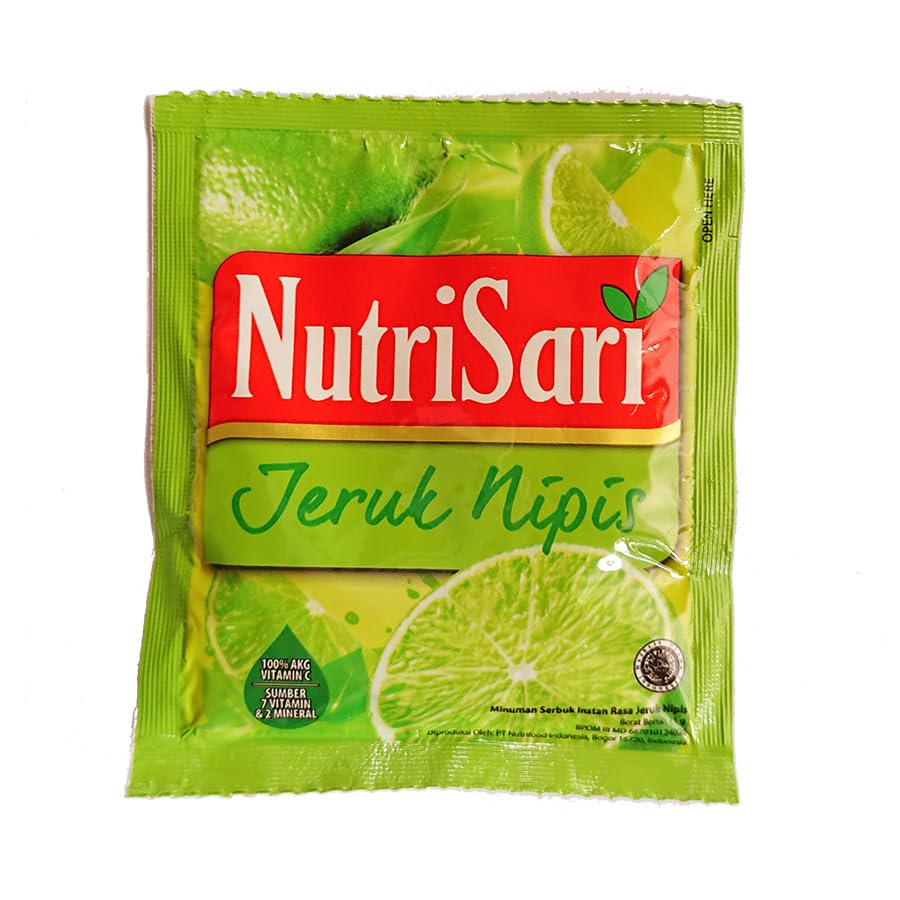 NutriSari Jeruk Nipis Lime Instant Drink Powder 10-ct, 110 gram