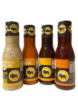 Buffalo Wild Wings Milder Variety Bundle: Parmesan Garlic, Medium, Honey BBQ, Asian Zing: 12 Ounces Each