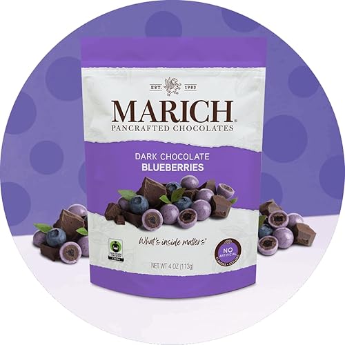 Marich Chocolate Dark Blueberries, 3.5 oz