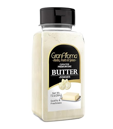 GranAroma Butter Powder, Chip & Popcorn Topping, Rich & Creamy, Versatile Flavoring (7.2 Ounce)