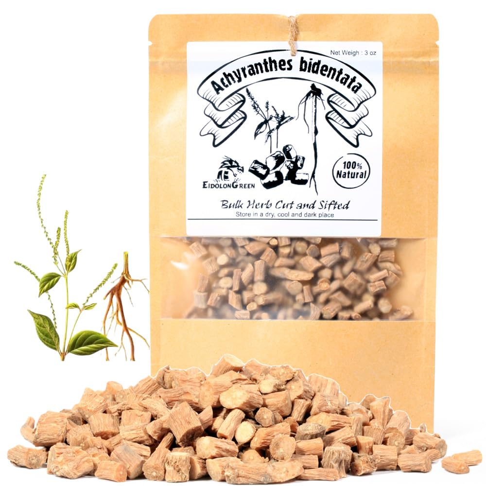 EidolonGreen Japanese Chaff Flower Roots (Achyranthes Japonica/Niuxijingdao/??/Huai Niu Xi/??) Dried Bulk Herbs 3oz (88g)