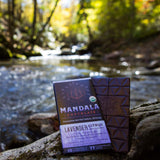 Mandala Superfood Bean-to-Bar Chocolate (2.2 oz Bar) Dairy-Free, Low Glycemic, Organic, Artisan, Vegan, Made with Real Citrus (Lavender Citrus