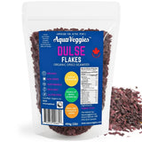 Aqua Veggies Organic Atlantic Dulse Flakes Sea Vegetable, Wild-Harvested, Sun-Dried Superfood Seaweed Snacks| Rich in Iodine, B12, Iron, Calcium