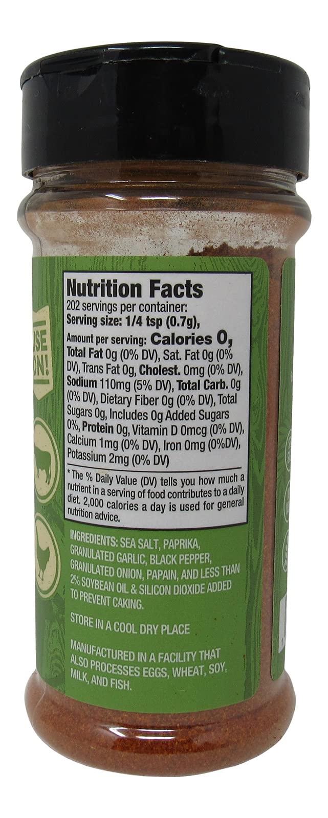 Buc-ee's Texas Round Up Fajita Seasoning, Gluten Free, One 5 Ounce Shaker Bottle