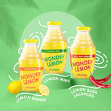 Wonder Lemon Organic Lemon Basil Jalapeno Cold Pressed Juice, 8.45oz (6 Pack)