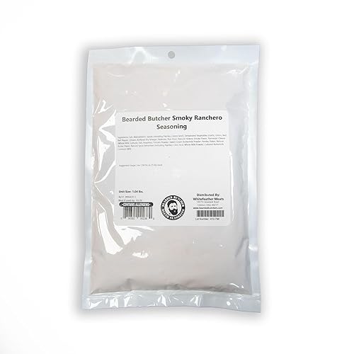 Bearded Butchers Smoky Ranchero Seasoning, 16.64oz - For Up to 25 lbs of Meat - Smoky, Spicy & Creamy Blend with Habanero, Paprika, Parmesan, and