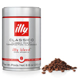 Illy Classico Whole Bean Coffee, Medium Roast, Classic Roast With Notes Of Caramel, Orange Blossom And Jasmine, 100% Arabica Coffee, No Preservatives
