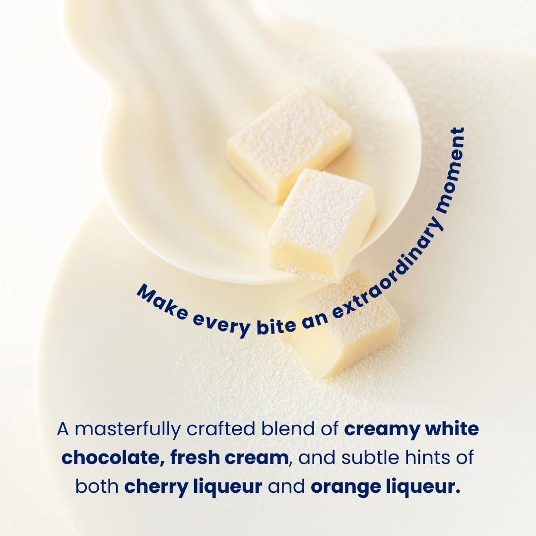 ROYCE' Nama Chocolate "White" - White Chocolate Infused with Fresh Cream | Gourmet Snack for Gifting & Indulging | Japanese Chocolate from Hokkaido