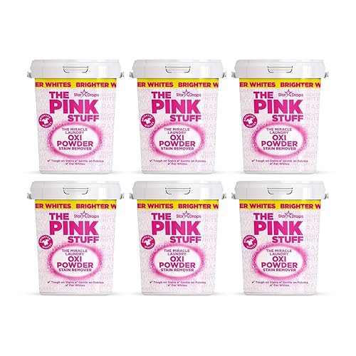 [6 Pack] Fresh Scent Stain Remover Powder 35.2 oz 1 pk with Microfiber Cloth - Oxi Powder Stain Remover - Laundry Detergent, Oxyclean, Baby Detergent