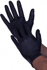 Premium Guard - Nitrile Gloves Heavy Duty 8 Mil Disposable, Powder Free, Black, 50 Gloves per Box (X-Large)