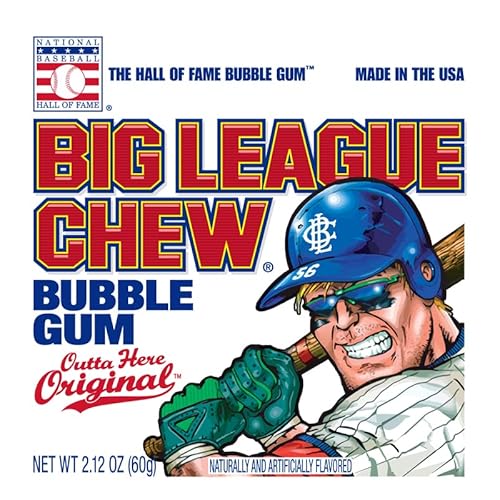 Big League Chew Original Bubble Gum 2.12 oz - Total Qty: 12
