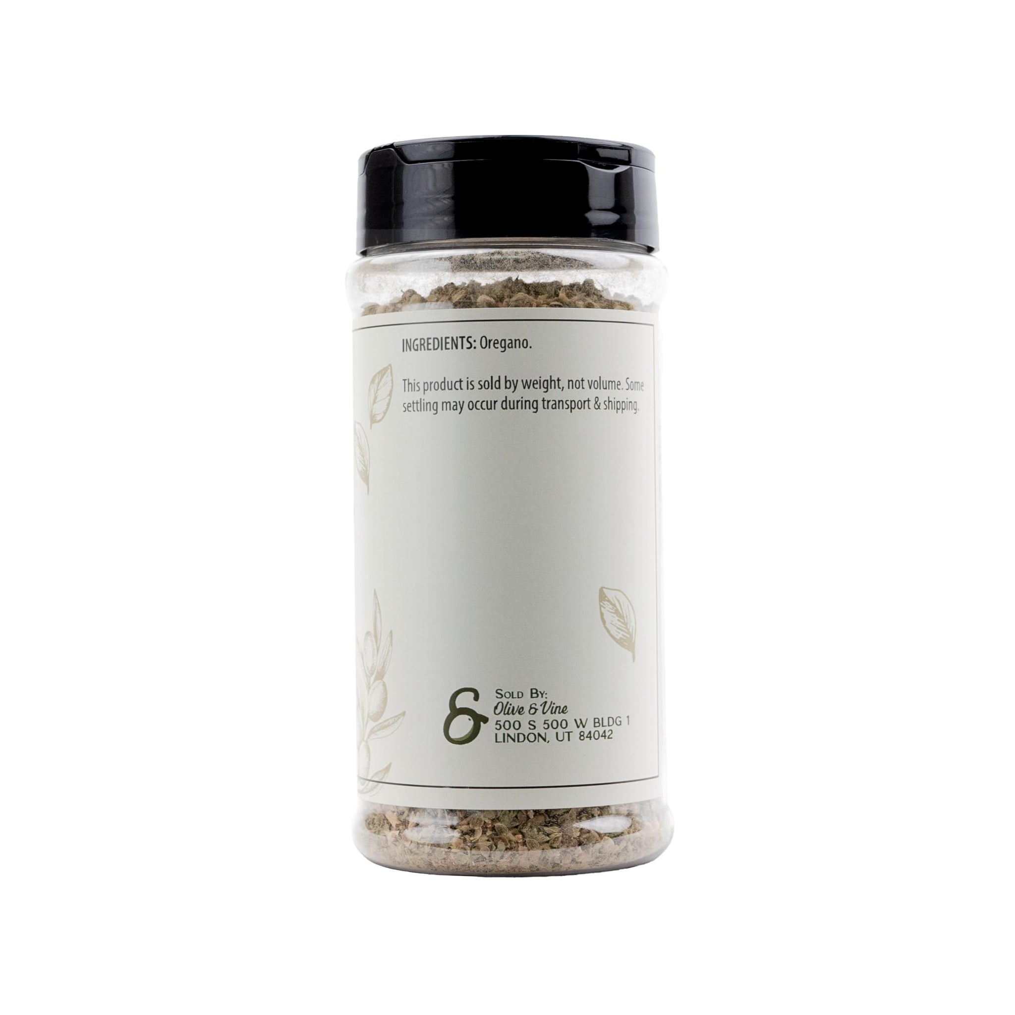 Olive & Vine Oregano Flakes, Earthy & Aromatic, Seasoning for Pizza, Pasta, Salads, with Rich Tradition, Authentic Taste, For Global Recipes (1.76