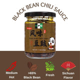 NPG Sichuan Black Bean Chili Sauce 7 oz, Medium Heat, Fermented Chili Sauce