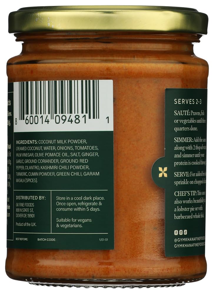 Gymkhana Goan Curry Cooking Sauce, 10 FZ