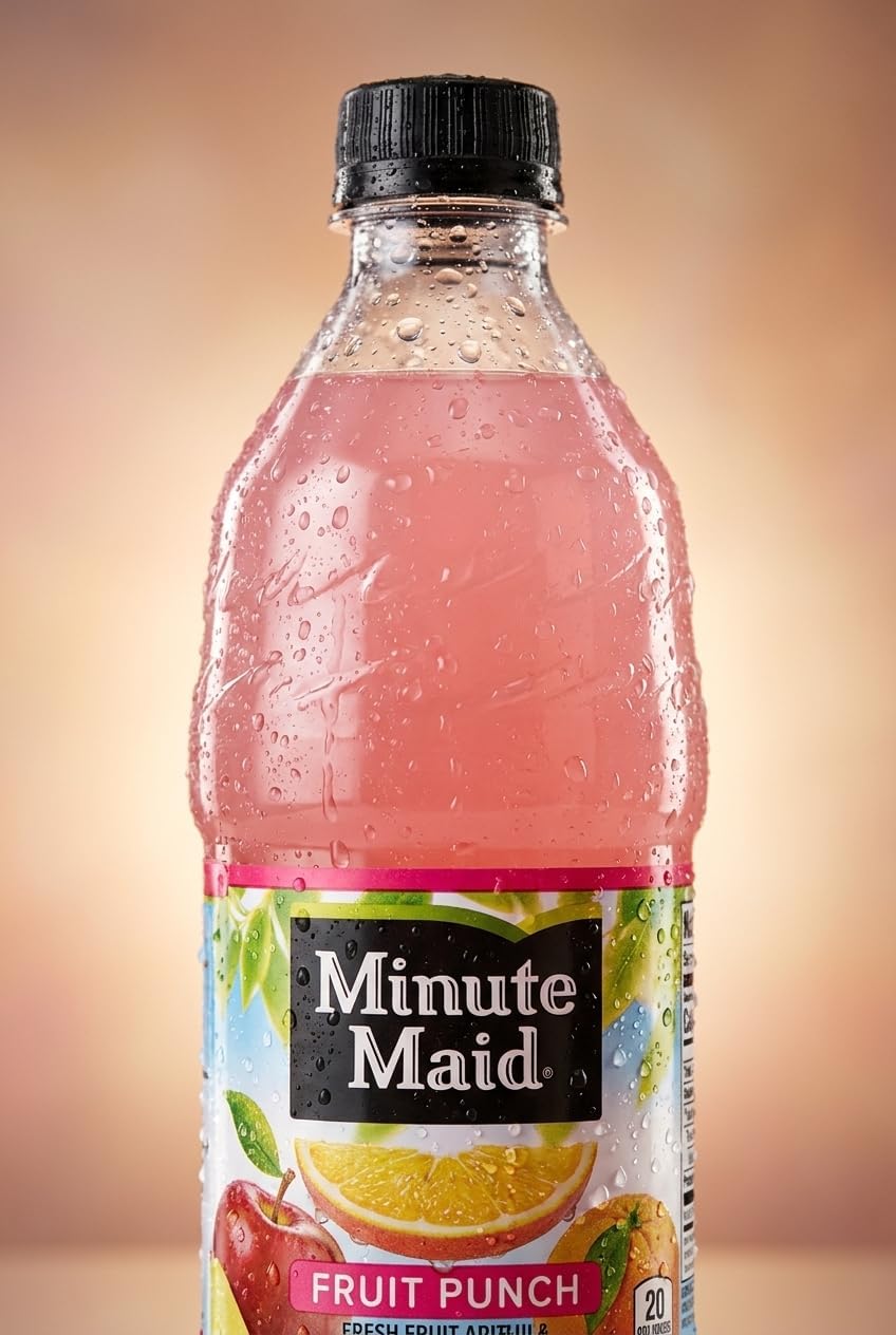 Minute Maid 20oz Variety Pack Bottles - 8 Flavor Assortment (Fruit Punch, Lemonade, Pink Lemonade, Watermelon Punch, Kiwi Strawberry, Blue Raspberry