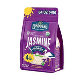 Lundberg Jasmine Rice, Regenerative Organic Certified - Non-Sticky, Aromatic Long-Grain White Rice, Responsibly Grown in California, 64 Oz