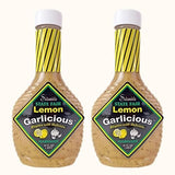 Salamida New York State Fair Lemon Garlicious Marinade, 16 oz (2-Pack) | All-Natural, Gluten-Free, Citrus & Garlic Infused Sauce for Fish, Poultry