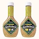 Salamida New York State Fair Lemon Garlicious Marinade, 16 oz (2-Pack) | All-Natural, Gluten-Free, Citrus & Garlic Infused Sauce for Fish, Poultry