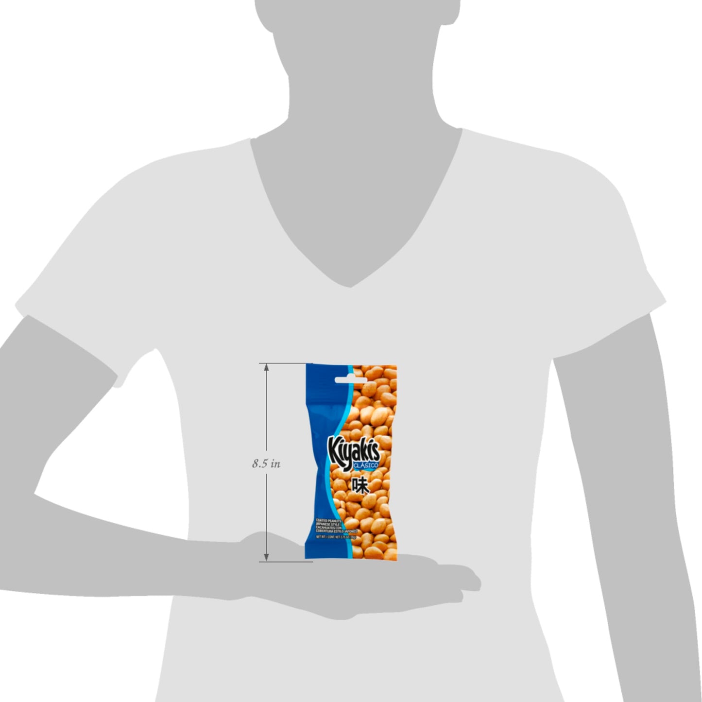 Kiyakis Clasico 6 pc / 2.75 oz Box, Original Flavored Crunchy Coated Peanuts Japanese Style