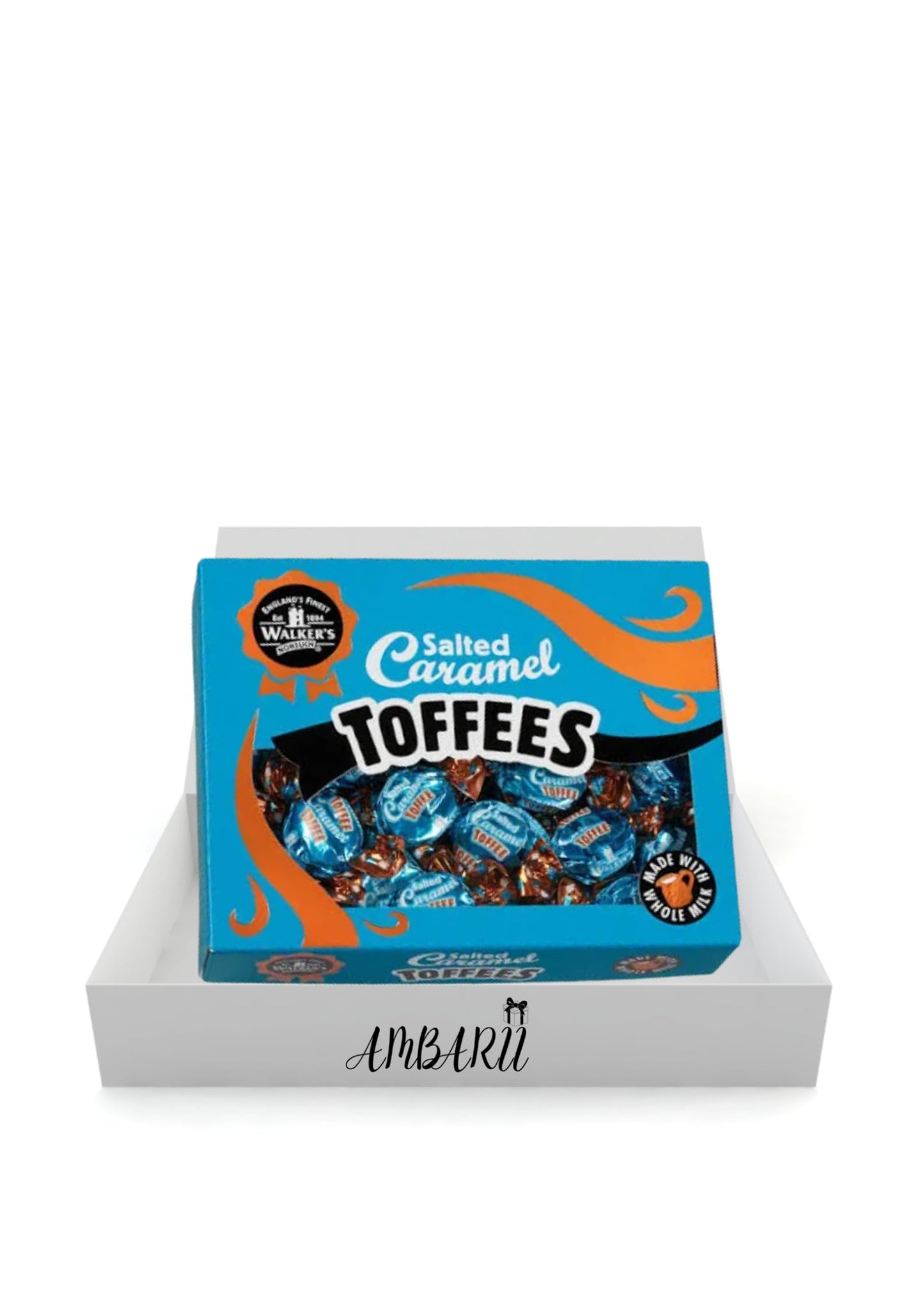 AMBARII Walkers Nonsuch Salted Caramel Toffee Gift Box 350g