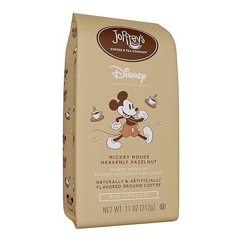 Joffrey’s Coffee - Disney Mickey Mouse Heavenly Hazelnut | Buttery Hazelnut and Cream (Ground, 11oz)