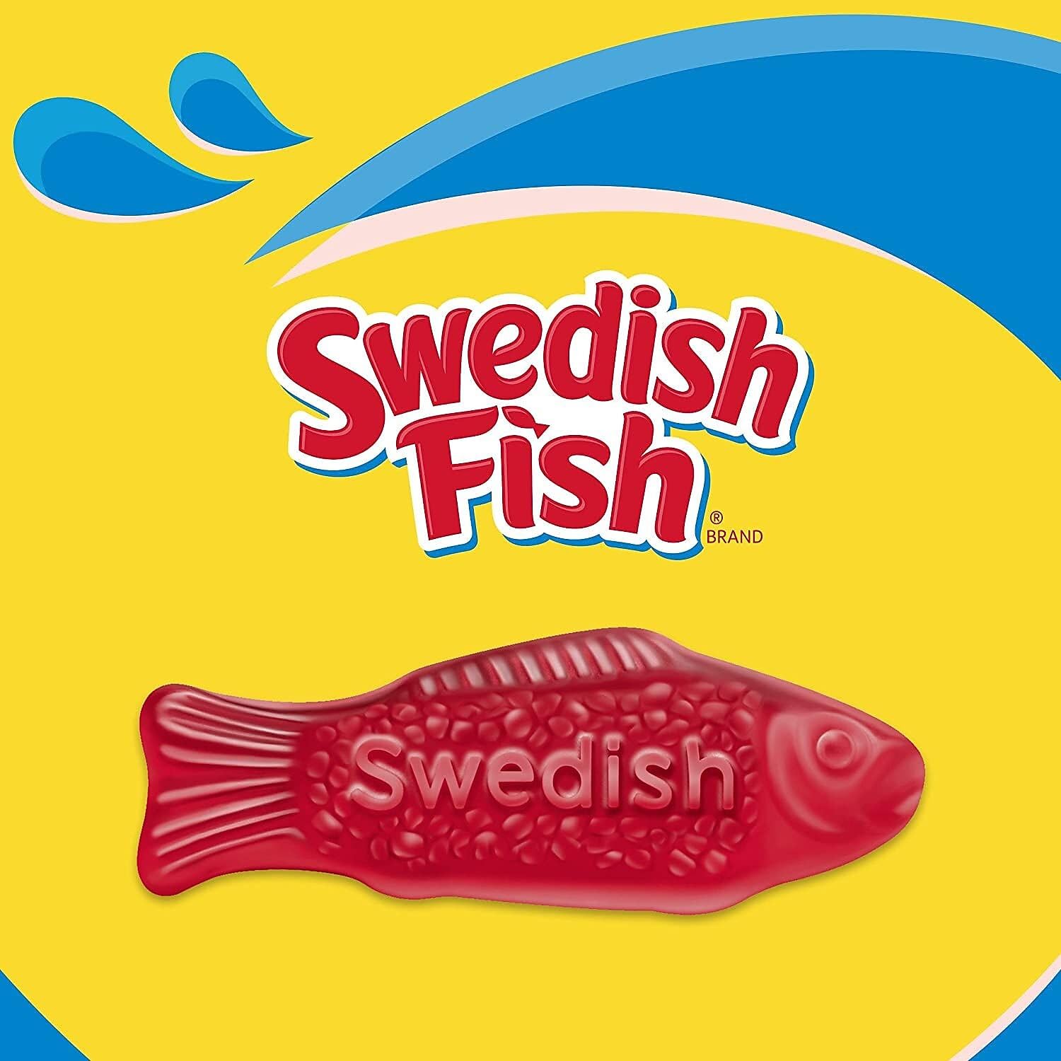 Swedish Fish 43146 Grab-and-Go Candy Snacks in Reception Box, 240-Pieces/Box