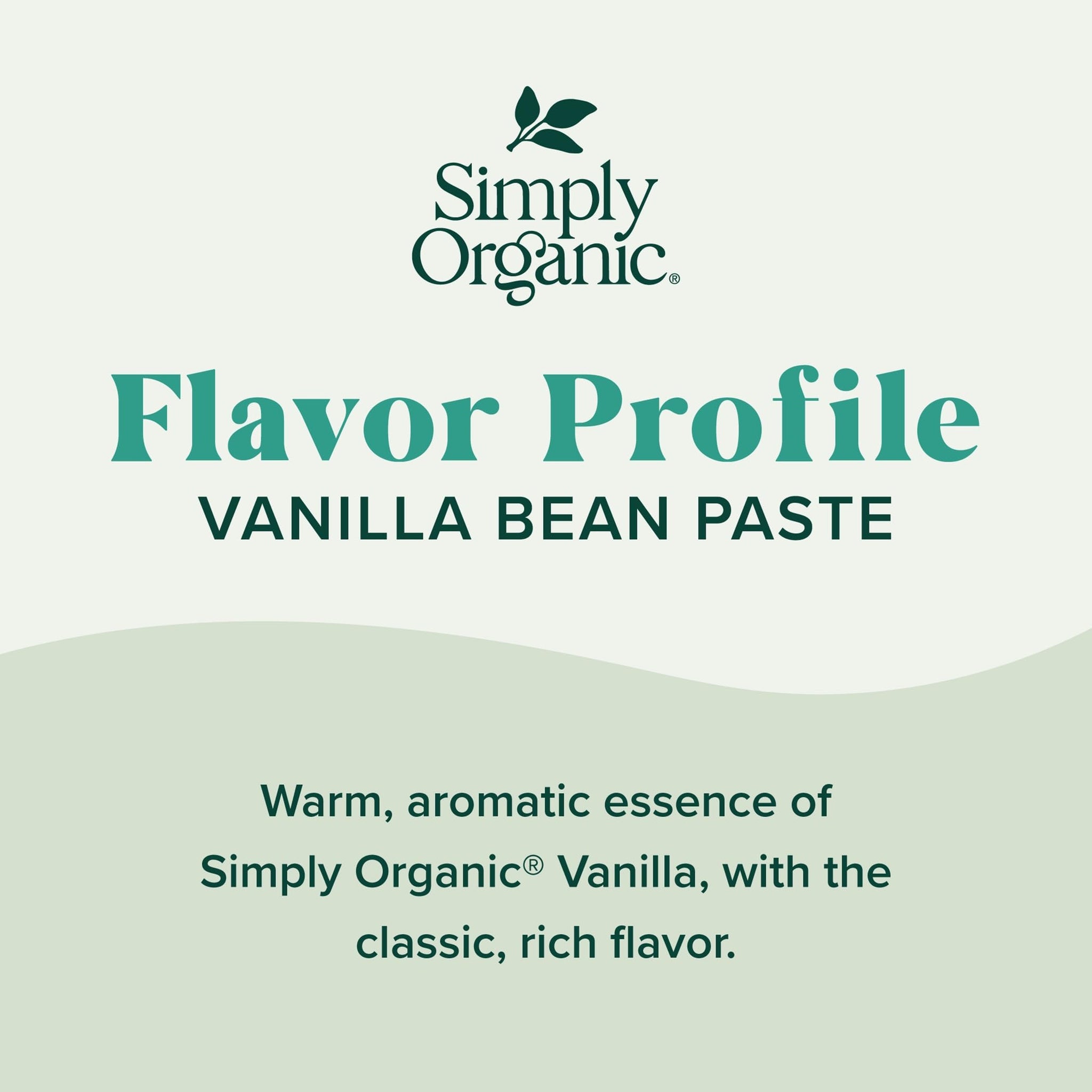 Simply Organic Vanilla Bean Paste, 4 Ounce Jar, Certified Organic, Kosher, Vegan, Non-GMO Rich Soft Paste, Warm Woody Aroma