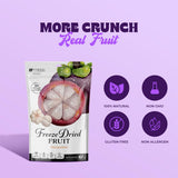 Life Plus Style Gourmet Hashtag Munch Freeze Dried Mangosteen Crunchy Snacks for Kids and Adults No Added Sugar Non GMO Sweet Fruit Snacks Gluten Free