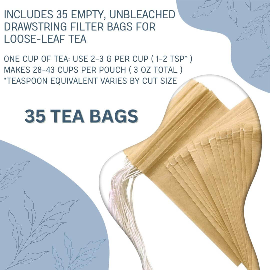 Memory & Focus Tea Blend: Gotu Kola, Eleuthero Root, Ginkgo, Ho Shou Wu, Peppermint, Damiana, Calendula, Lemongrass, Licorice Loose Leaf 3oz