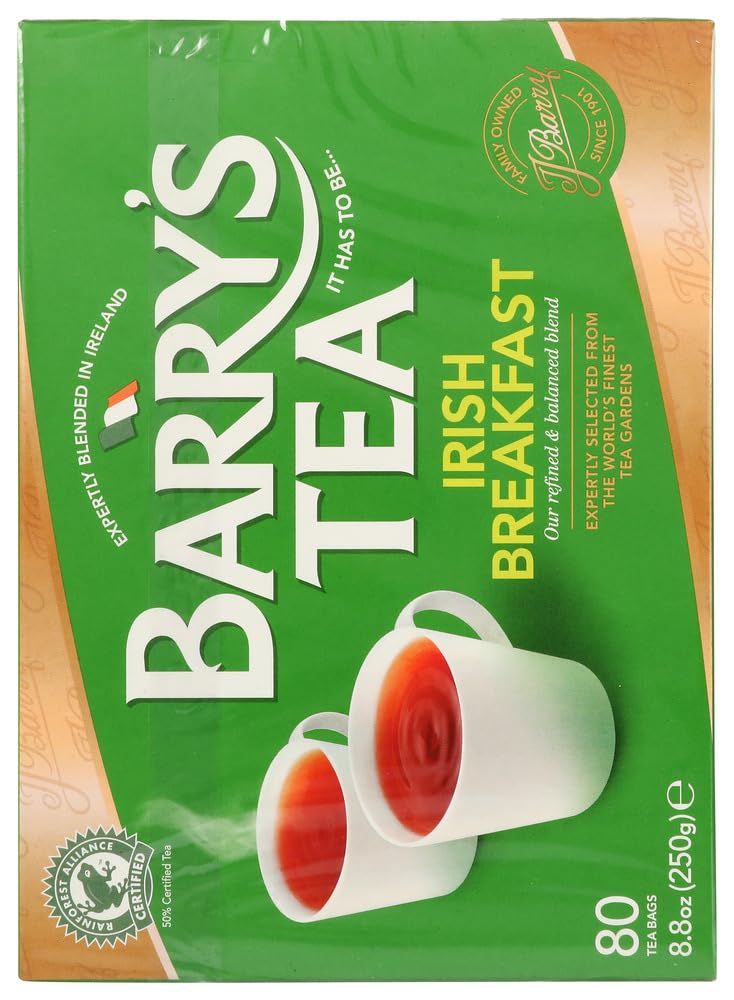 Barry's Tea Irish Breakfast Teabags (80) - Pack of 2