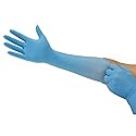 Microflex ISO 93-243 Blue X-Large Powder Free Disposable Gloves - 12 in Length - 4.7 mil Thick - 93243100 [PRICE is per BOX]