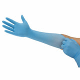 Microflex ISO 93-243 Blue X-Large Powder Free Disposable Gloves - 12 in Length - 4.7 mil Thick - 93243100 [PRICE is per BOX]