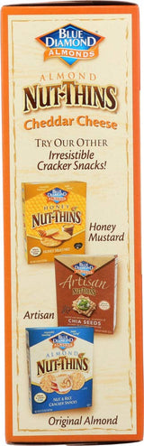 Blue Diamond Growers - Almond Nut-Thins Nut & Rice Cracker Snacks Cheddar Cheese - 4.25 oz (pack of 2)