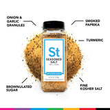 Spiceology - Seasoned Salt - Use On: French Fries, Tater Tots, Steak, Chicken, Fish, Veggies - Seasoning Salt - Spices and Seasoning - BBQ Rub