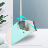 Broom and Dustpan Set, JEHONN Long Handle Lightweight Broom Set Upright Standing Dustpan Stand Up Store Sweep Set for Home Room Kitchen Office Lobby