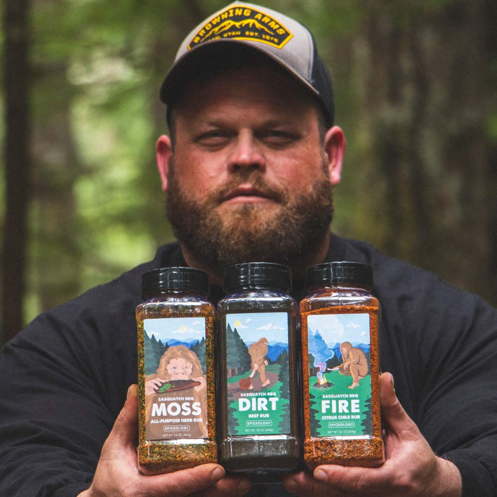 Spiceology & Sasquatch BBQ - Moss Seasoning - All-Purpose Herb Spice Rub - Use On: Pork, fish, Veggies, Chicken, Beef - Barbeque Rubs, Spices