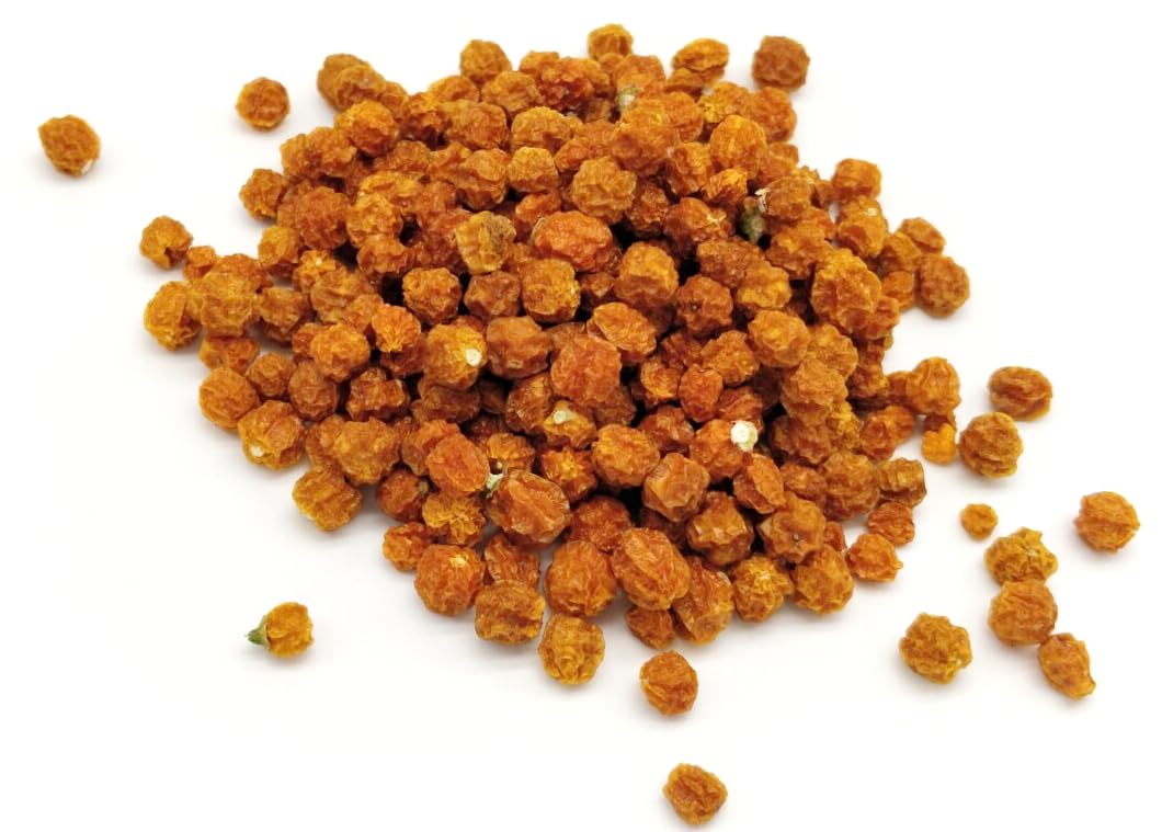 Essential Spice Dried Charapita Chilies - Rare Wild Peruvian Pepper with Intense Heat & Fruity-Citrus Flavor - Whole Dried Pods for Hot Sauces
