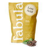 Fabula Organic Decaf Coffee Beans - Swiss Water Process - Low Acid Whole Bean Coffee - Medium Roast - Mold Free, Non-GMO & Single Origin - 12 oz