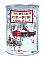 Pure Categorie A Canadian (Quebec) Maple Syrup Amber Roast 540ml Each Can (12 Pack)
